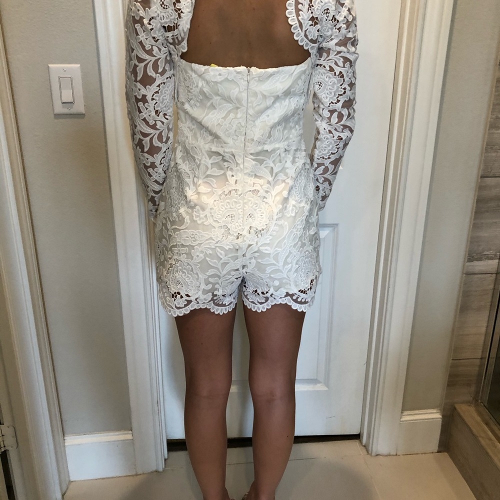 Adelyn Rae Lace Romper - Picture 4 of 4